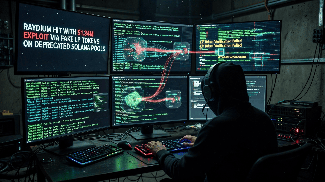 Attackers Exploit Deprecated Solana Pools, Costing Raydium $1.34M