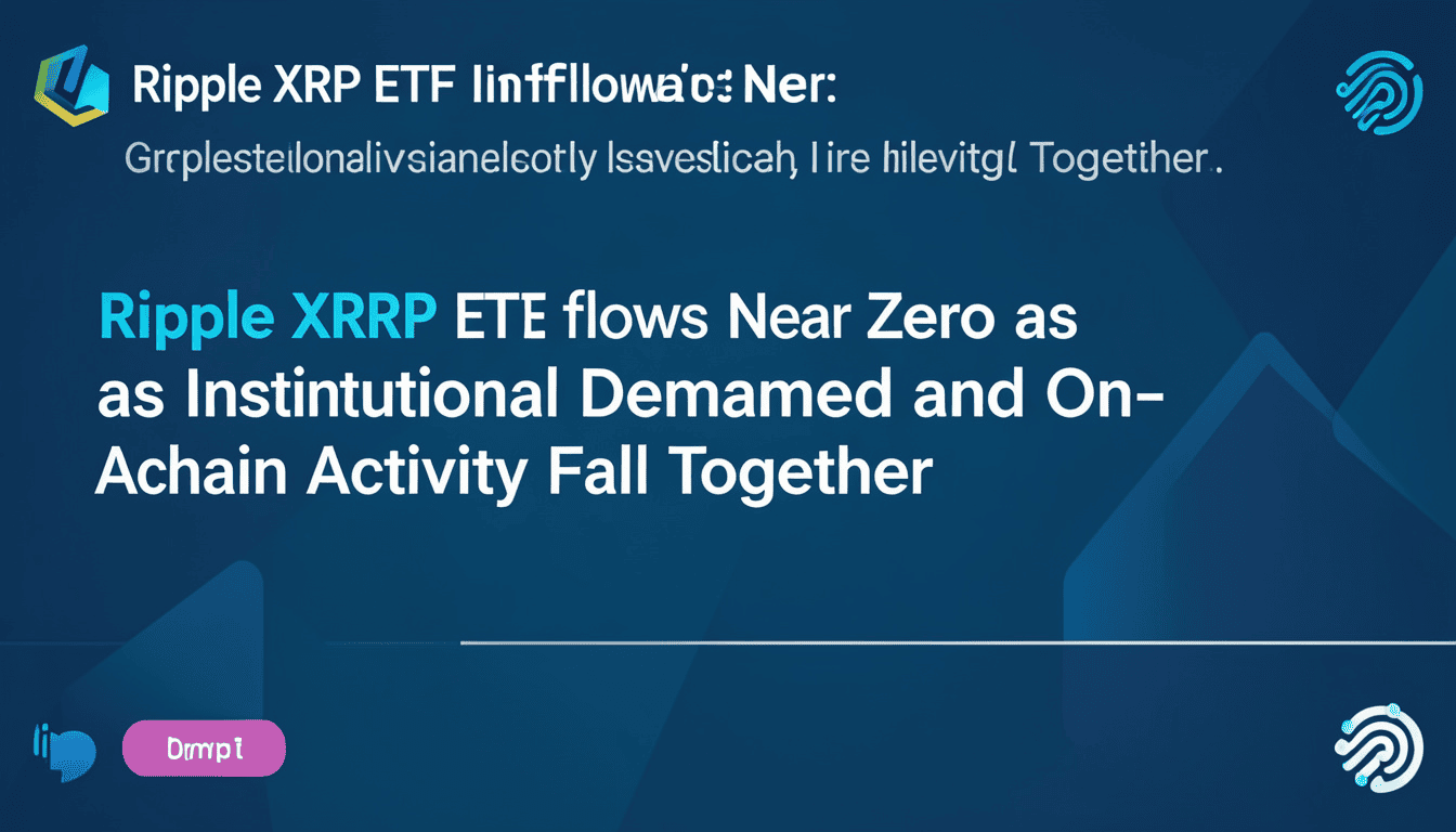 XRP Demand Weakens: ETF Inflows Flatline While Network Activity Slips