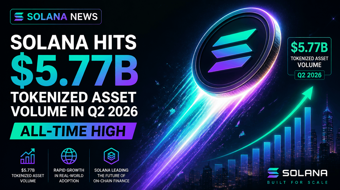 Tokenized Assets on Solana Reach Historic $5.77B Milestone in Q2 2026