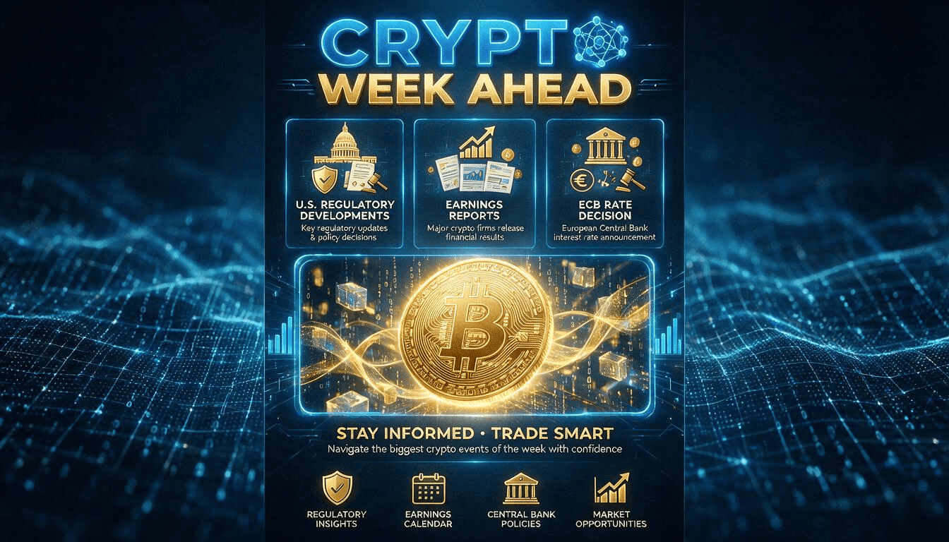 Big Week for Crypto: U.S. Rules, Corporate Results and ECB Decision Could Drive Markets