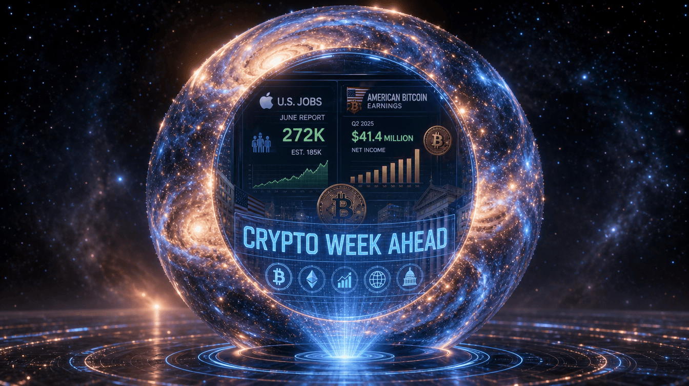 Crypto’s Biggest Week Ahead: Labor Data, Earnings Reports and Institutional Trends in Focus