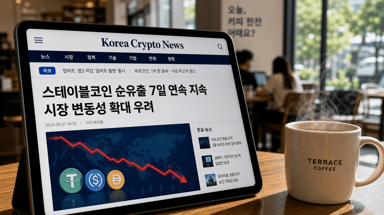 South Korea’s Crypto Flows Reverse as Stablecoin Outflows Signal Changing Investor Behavior