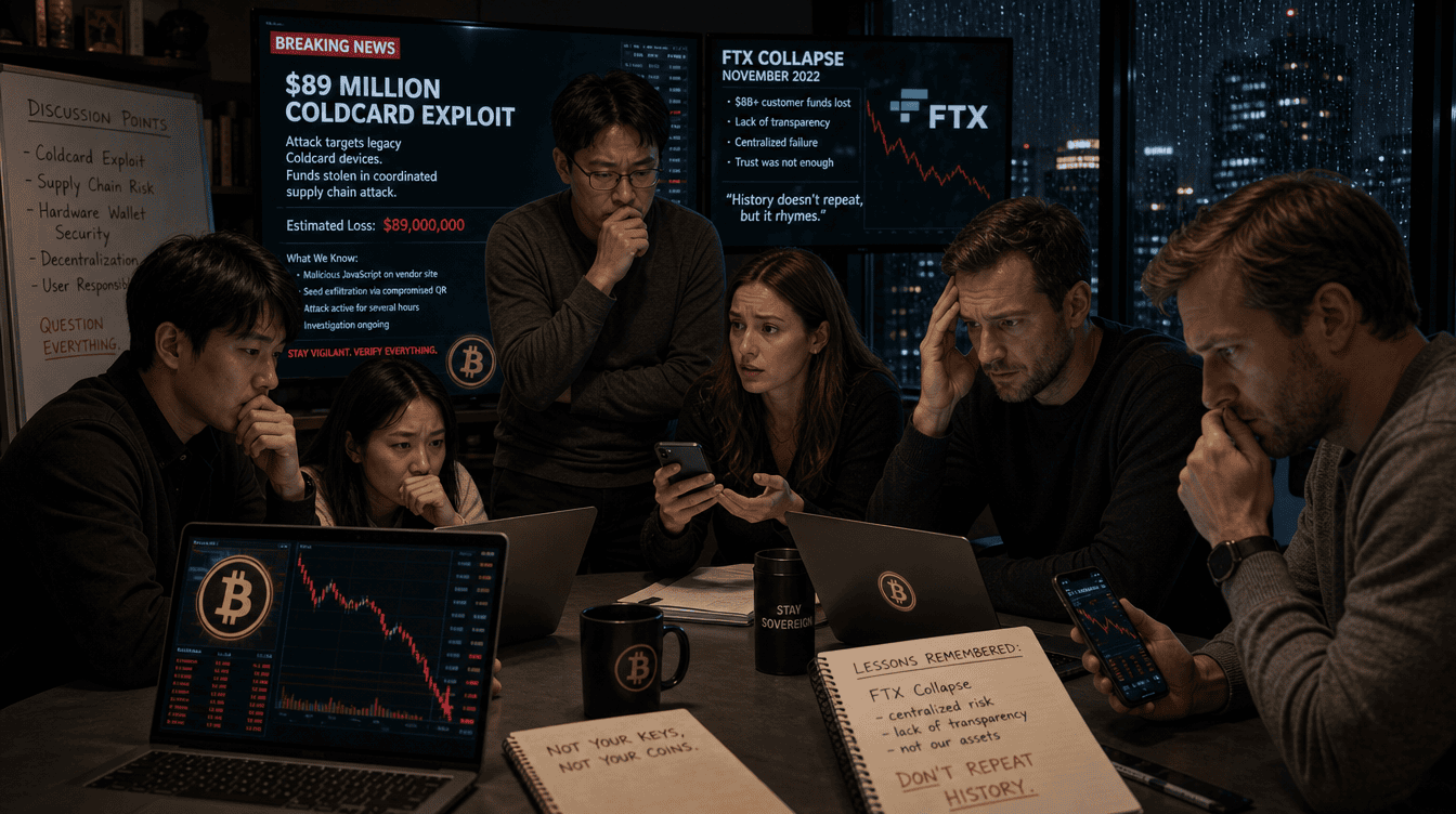 Coldcard Security Breach Drives Bitcoin Exchange Transfers as Self-Custody Concerns Rise