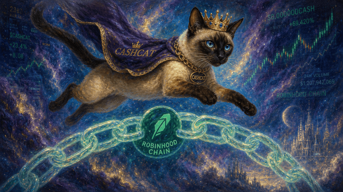 Crypto Traders Flock to CASHCAT as Robinhood Chain TVL Climbs Toward $800M