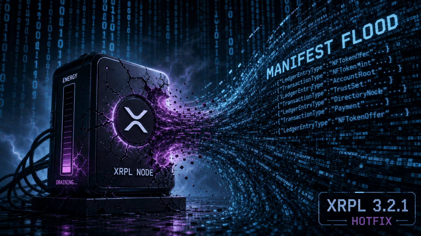 XRPL Node Operators Urged to Upgrade as 3.2.1 Hotfix Addresses Manifest Flood Issue