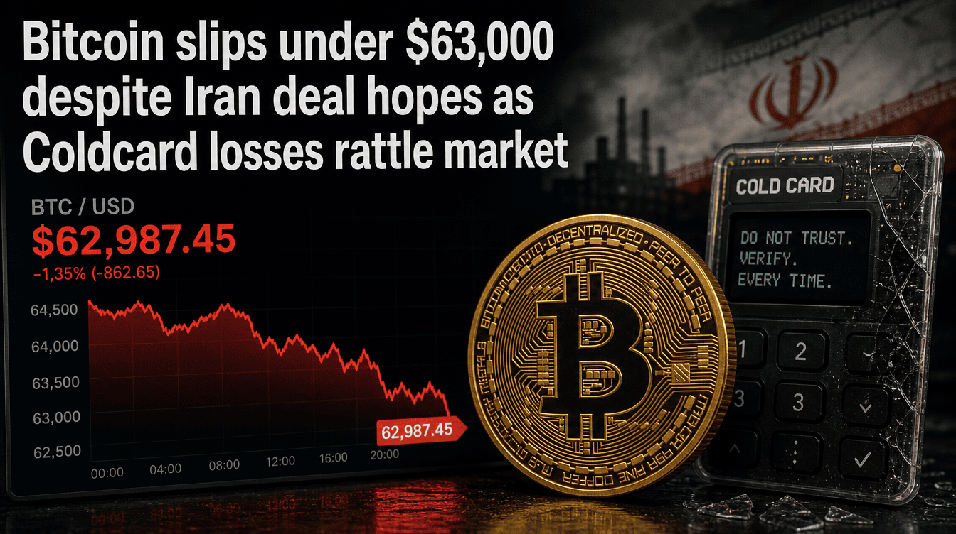 Coldcard Exploit Weighs on Bitcoin as Market Braces for Fresh Volatility