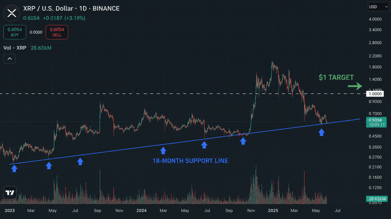 Ripple’s XRP Nears a Key Floor: Is $1 About to Break?