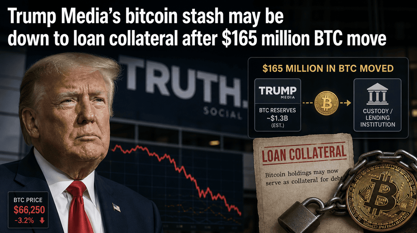 Did Trump Media Move Its Bitcoin? $165M Transfer Fuels Collateral Speculation