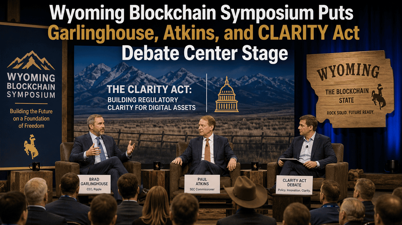 Wyoming Blockchain Event Highlights Ripple CEO, SEC Leadership, and the Battle Over Crypto Rules